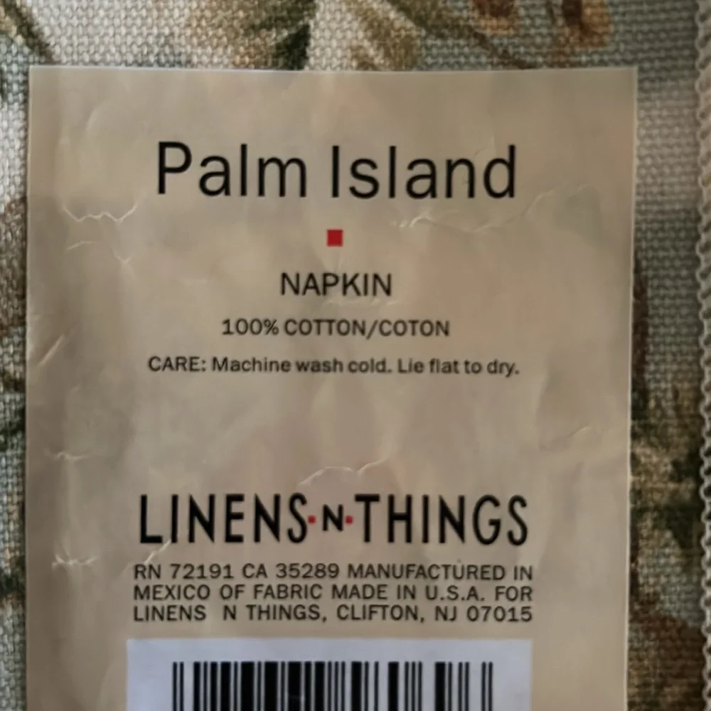 Palm tree napkins